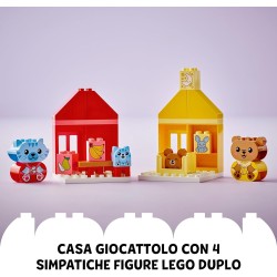 LEGO DUPLO Attività Quotidiane: Mangiare e Andare a Letto, Playset per l Apprendimento Socio-Emotivo con 4 Animali Giocattolo, 1