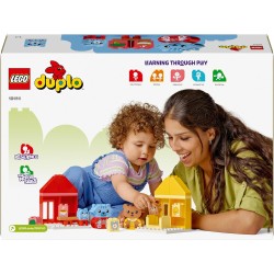 LEGO DUPLO Attività Quotidiane: Mangiare e Andare a Letto, Playset per l Apprendimento Socio-Emotivo con 4 Animali Giocattolo, 1