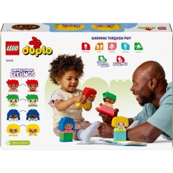 LEGO DUPLO Forti Sentimenti ed Emozioni, Giocattolo Impilabile e Personalizzabile con 23 Mattoncini Colorati e 4 Personaggi, 104