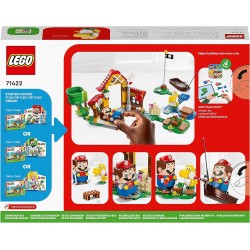 LEGO Super Mario Pack di Espansione Picnic alla Casa di Mario, con Figura di Yoshi Giallo da Abbinare a Uno Starter Pack, 71422