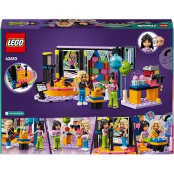 LEGO Friends Karaoke Party, Giochi Musicali con Palco Girevole, Microfoni Giocattolo, 2 Mini Bamboline di Liann e Nova e una Fig