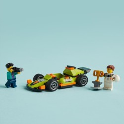 LEGO City Auto da Corsa Verde, Modellino da Costruire di Veicolo Formula 1 in Stile Classico, con Starter Brick e Minifigure, 60