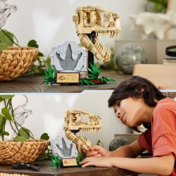 LEGO Jurassic World Fossili di Dinosauro: Teschio di T. Rex Giocattolo, Kit con Fossile con Ossa, 76964