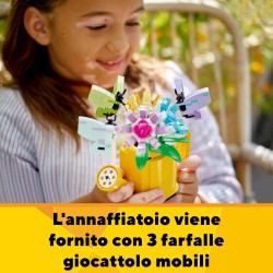 LEGO Creator 3 in 1 Innaffiatoio con Fiori Finti, con Annaffiatoio Giocattolo Trasformabile in Stivale Giallo o in 2 Uccelli con