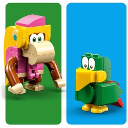 LEGO Super Mario Pack di Espansione Concerto nella Giungla di Dixie Kong con le Figure di Dixie Kong e Pagal il Pappagallo, Cost