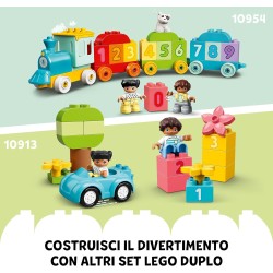 LEGO DUPLO Il Camioncino dell’Alfabeto, Giochi Educativi per Bambini e Bambine da 2 Anni in su, con Rimorchio Trasporta Mattonci