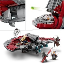 LEGO Star Wars Shuttle Jedi T-6 di Ahsoka Tano, Astronave con 4 Minifigure Incluse Sabine Wren e Marrok con Spade Laser, 75362