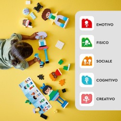 LEGO DUPLO Persone da Costruire con Grandi Emozioni, con 71 mattoncini, 5 Personaggi e 10 Facce per un Divertimento Personalizza