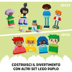 LEGO DUPLO Persone da Costruire con Grandi Emozioni, con 71 mattoncini, 5 Personaggi e 10 Facce per un Divertimento Personalizza