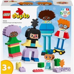 LEGO DUPLO Persone da Costruire con Grandi Emozioni, con 71 mattoncini, 5 Personaggi e 10 Facce per un Divertimento Personalizza