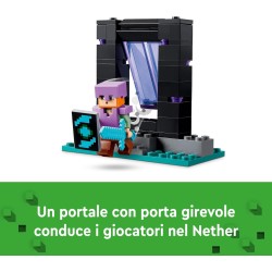 LEGO Minecraft L Armeria, Set con Personaggio Alex, Accessori e Armi Giocattolo, Regalo per i Fan del Videogioco, 21252