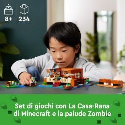 LEGO Minecraft La Casa-Rana, Gioco di Ruolo per Bambini e Bambine con i Personaggi, i Mob e gli Animali del Videogioco, 21256