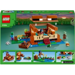 LEGO Minecraft La Casa-Rana, Gioco di Ruolo per Bambini e Bambine con i Personaggi, i Mob e gli Animali del Videogioco, 21256