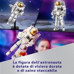 LEGO Creator 3 in 1 Astronauta Spaziale Trasformabile in Cane Giocattolo o in Modellino di Astronave Viper Jet, Idea Regalo a Te