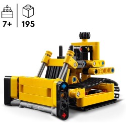 LEGO Technic Bulldozer da Cantiere, Set con Veicolo Giocattolo da Costruire, Regalo per i Fan delle Costruzioni, 42163