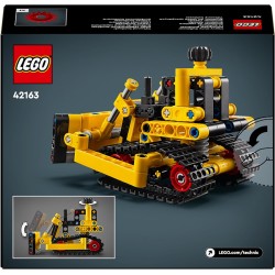 LEGO Technic Bulldozer da Cantiere, Set con Veicolo Giocattolo da Costruire, Regalo per i Fan delle Costruzioni, 42163