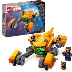 LEGO Marvel - Astronave di Baby Rocket, con Minifigure del Personaggio del Supereroe dei Guardiani della Galassia Volume 3, 7625