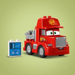 LEGO DUPLO - Disney e Pixar Mack al Circuito, Camion Giocattolo Rosso da Costruire, Veicolo Autocarro Personaggio del Film, 1041