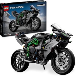 LEGO - Technic Motocicletta Kawasaki Ninja H2R, Modellino di Moto Giocattolo in Scala da Costruire, Veicolo da Esposizione con S