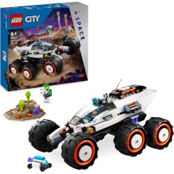 LEGO - City Rover Esploratore Spaziale e Vita Aliena, da 6 Anni con 2 Minifigure di Astronauti, Robot e Action Figure di 2 Alien