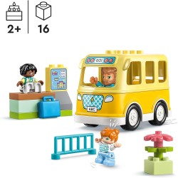 LEGO - DUPLO Lo Scuolabus, Gioco Educativo per Aiutare a Sviluppare le Abilità Sociali e Motorie con Veicolo e Personaggi, 10988