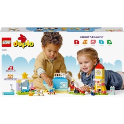 LEGO - DUPLO Il Parco Giochi dei Sogni, con Balena e Razzo da Costruire, Aiuta a Imparare Lettere, Numeri e Colori con i Mattonc