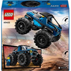 LEGO City - Monster Truck Blu, Giocattolo Fuoristrada Off-Road da Costruire, con Costruzioni, Regalo Divertente con Minifigure d