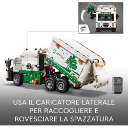 LEGO - Technic Camion della Spazzatura Mack LR Electric, Veicolo Giocattolo per la Raccolta dei Rifiuti, da 8 Anni in su, 42167