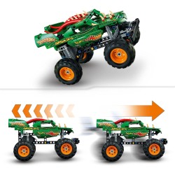 LEGO - Technic Monster Jam Dragon, Set Monster Truck 2 in 1 con Pull-Back, Auto Offroad e Macchina Giocattolo Buggy, 42149