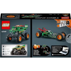 LEGO - Technic Monster Jam Dragon, Set Monster Truck 2 in 1 con Pull-Back, Auto Offroad e Macchina Giocattolo Buggy, 42149