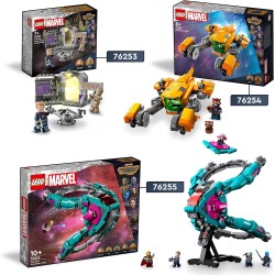 LEGO - Marvel Quartier Generale dei Guardiani della Galassia Volume 3 con Minifigure di Groot e Star-Lord, 76253