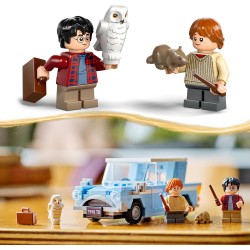 LEGO - Harry Potter Ford Anglia Volante, Modellino di Macchina Giocattolo da Costruire, Auto con Minifigure di Ron Weasley, Edvi