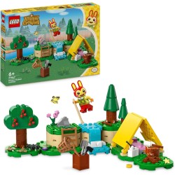 LEGO Animal Crossing - Bonny in Campeggio, con Coniglietto Giocattolo e Tenda da Costruire dalla Serie di Videogiochi, 77047