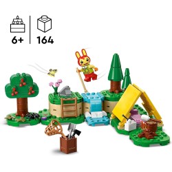 LEGO Animal Crossing - Bonny in Campeggio, con Coniglietto Giocattolo e Tenda da Costruire dalla Serie di Videogiochi, 77047