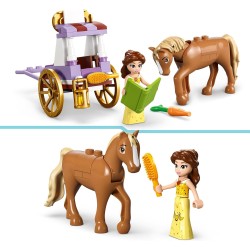 LEGO - Disney Princess La Carrozza dei Cavalli di Belle, da 5 Anni con Mini Bambolina e Cavallo, dal Film La Bella e la Bestia, 