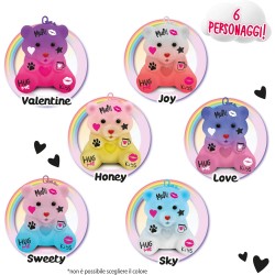 Giochi Preziosi - Coccolotti Love & Tell, Assortiemento 6 Orsetti, Funzione Registrazione, Portachiavi, Colorazione casuale, Rip