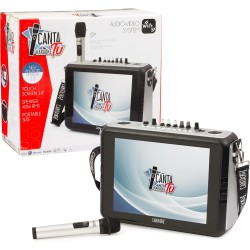 Canta Tu - Karaoke Portatile Senza Fili Con Microfono Wireless, Tracolla, Ampio Display Touch CTC2600