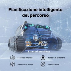 WYBOT S2PRO -  Robot pulitore a batteria con stazione di ricarica a bordo piscina