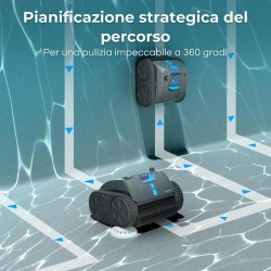 WYBOT C1 PRO - Robot Pulitore Senza Fili a Batteria fino a 150 minuti per Piscina