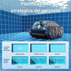 WYBOT C1 PRO - Robot Pulitore Senza Fili a Batteria fino a 150 minuti per Piscina