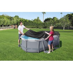 Bestway 58424 Telo di Copertura per Piscina Fuori Terra Ovale da 305 x 200 x 84 cm