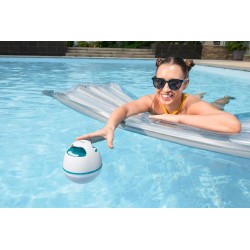 Bestway - Cassa acustica per piscina Bluetooth galleggiante luci led 4 colori - 58700