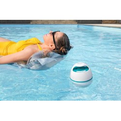 Bestway - Cassa acustica per piscina Bluetooth galleggiante luci led 4 colori - 58700