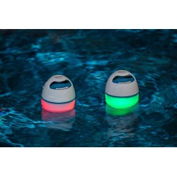 Bestway - Cassa acustica per piscina Bluetooth galleggiante luci led 4 colori - 58700