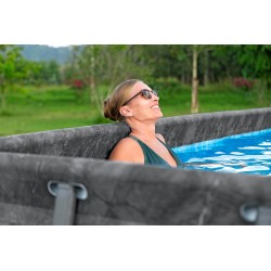 Bestway - Piscina APX 365 Rettangolare 549x274x132 Color Marmo Scuro 561KA