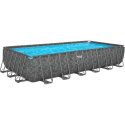 Bestway - Piscina APX 365 Rettangolare 732x366x132 Color Marmo Scuro 561KG