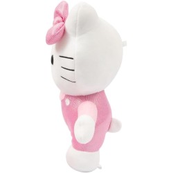 Giochi Preziosi - Hello Kitty Morbido Peluche, Alto 30 cm con Outfit alla Moda, Vestitino e Fiocco in Raso Rosa