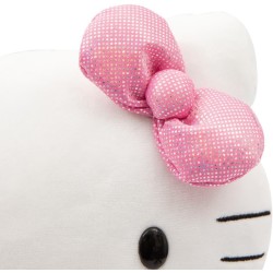 Giochi Preziosi - Hello Kitty Morbido Peluche, Alto 30 cm con Outfit alla Moda, Vestitino e Fiocco in Raso Rosa