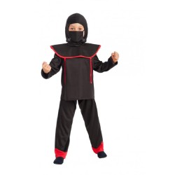 Carnival Toys - Costume Ninja taglia unica (IV-V) (4/7 anni - cm 114-126), 66024