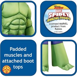 Rubies - Costumes - Marvel: Spidey and His Amazing Friends Hulk Deluxe Costume Toddler 2-3 Years